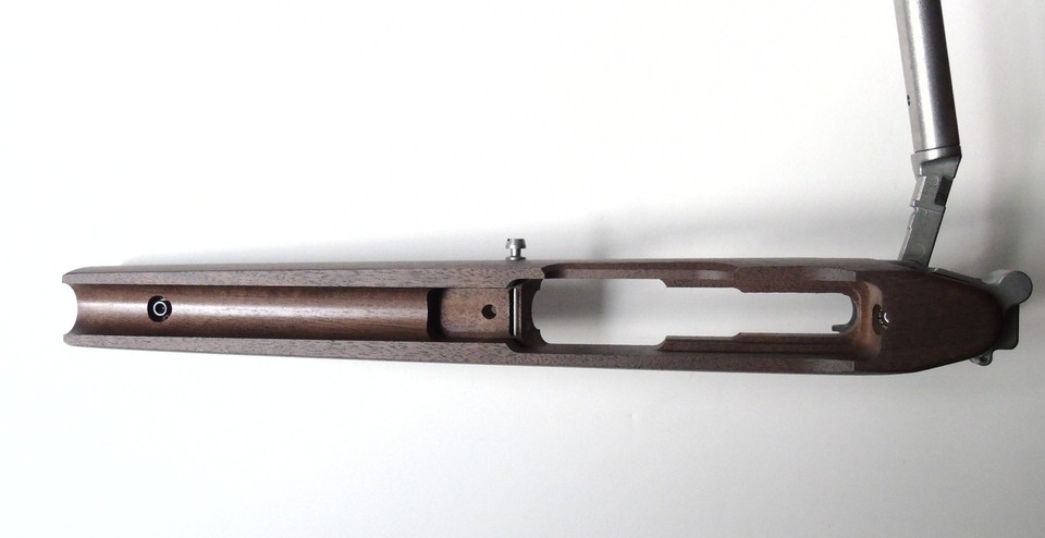 NIB Samson B-TM Ruger 10/22 Walnut Stainless Steel Folding Stock Bull ...