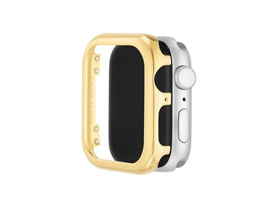 Anne Klein Polished Gold-Tone Alloy Metal Protective Case 44MM Apple Watch