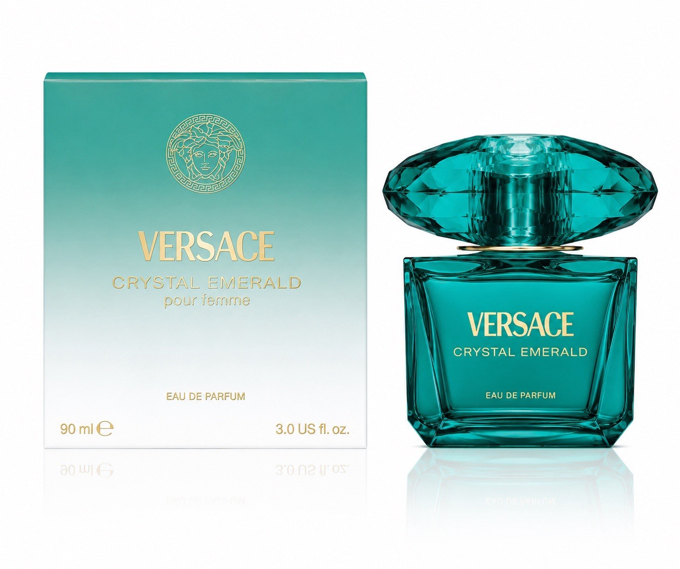 Versace Crystal Emerald Eau De Parfum 3.0 Fl Oz / 90ml Women’s Perfume New