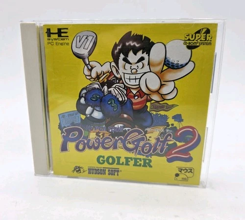 Japanese POWER GOLF 2 PC Engine SCD  Super CD Rom Complete US Seller