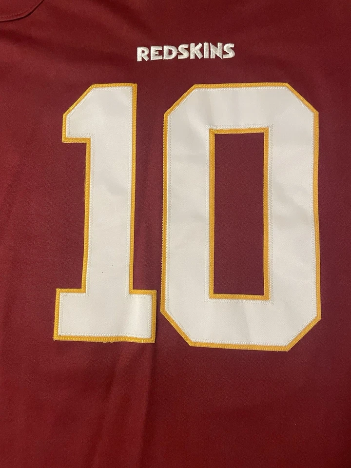 Camiseta deportiva roja para hombre Washington Redskins Robert Griffin III #10 Nike On Field 2XL Foto 3 de 4