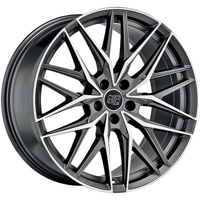 ALLOY WHEEL MSW MSW 50 8.5X21 5X112 MATT GUN METAL FULL POLISHED (MGMFP) W1 TF2