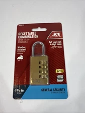 New Ace Hardware Resettable Combination General Security 1 3/16” 5094172