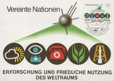 UNO Wien 1982 FDC Carte Espace S5 N° 4 Philswiss
