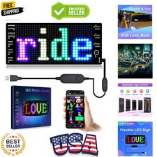 LED Light Signs for Car,Programmable Flexible LED Sign,Bluetooth APP Control,...