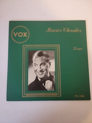 Maurice Chevalier   Sings LP Record 1951 VOX Vocal Chanson 33 RPM