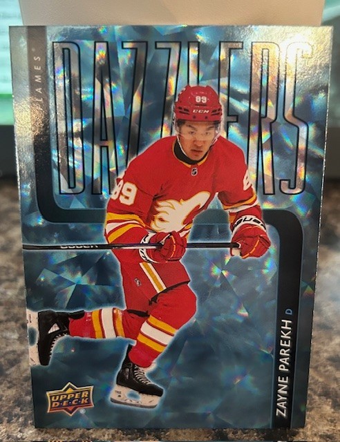 2025-26 Upper Deck Series 2 Blue Dazzlers Zayne Parekh #DZ-79 RC