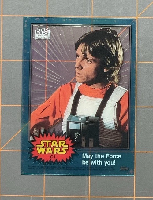 TOPPS: Star Wars: Chrome Archives -CLEARZONE C1: LUKE SKYWALKER (1999) - Image 4 of 4