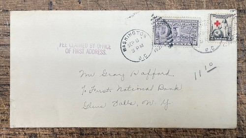 Scott #'s 702, E15, on 1931 Special Del. Briefumschlag, Boston nach Saxonville, Messe