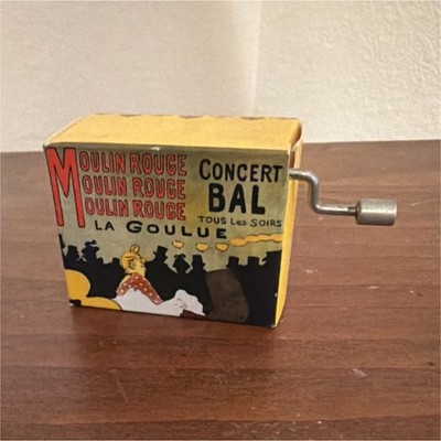Fridolin French Cancan Moulin Rouge Music Box 1970-Now Hand Crank Germany