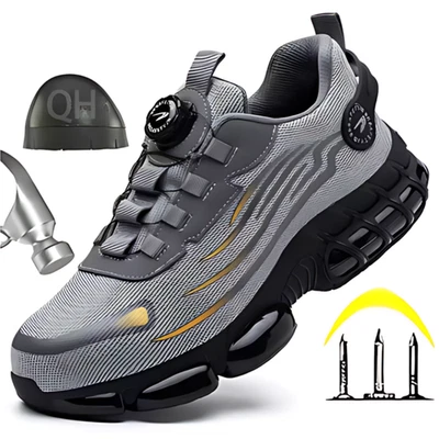 Herren Sicherheitsschuhe Leichte Arbeitsschuhe Stahlkappe S3 Sport Sneaker