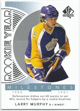 LARRY MURPHY 2017-18 Upper Deck SP Authentic Rookie Year Milestones RYM-LM Kings
