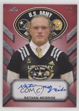 2017 Leaf Metal US Army All-American Bowl Tour Red 5/5 Nathan McBride Auto 0b1y
