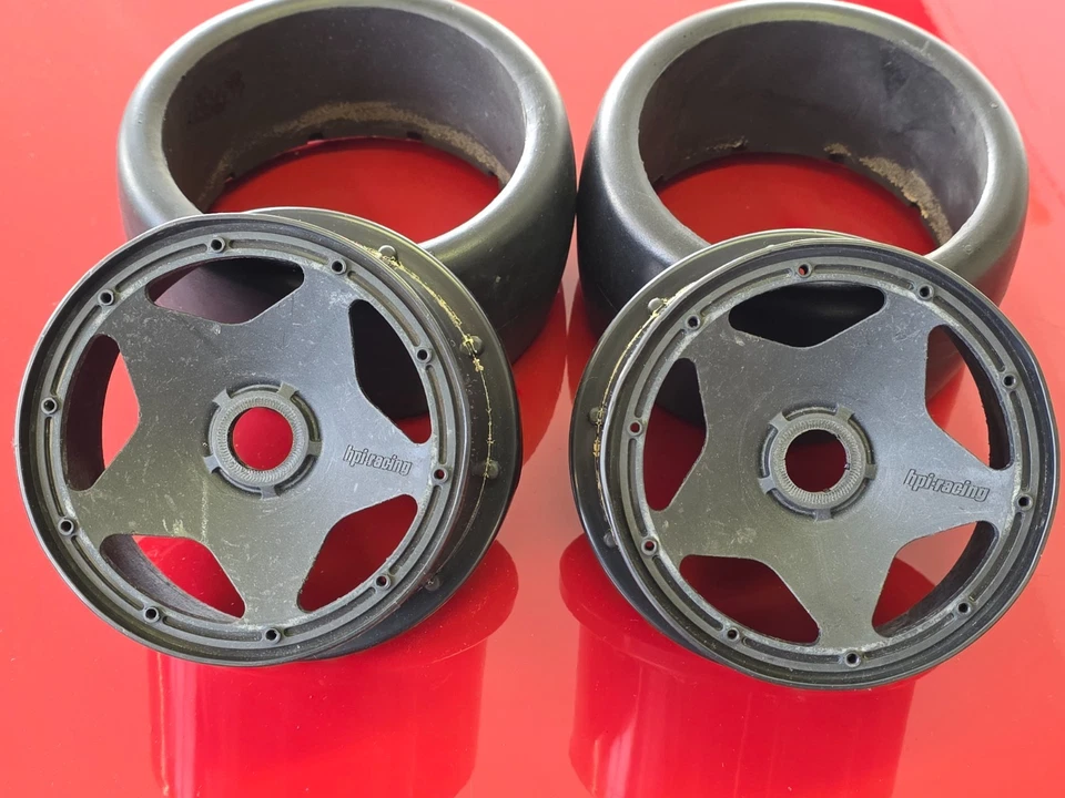 2x Felgen+Einlagen Hinterachse für HPI BAJA 5B *1:5*DBXL*HPI*CARSON*ROVAN*ROFUN* - Bild 2 von 4