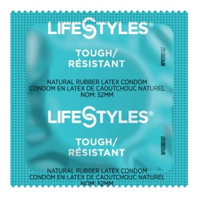 Lifestyles Tough Extra Strength Lubricated Bulk Condoms 310152 Pack of 50