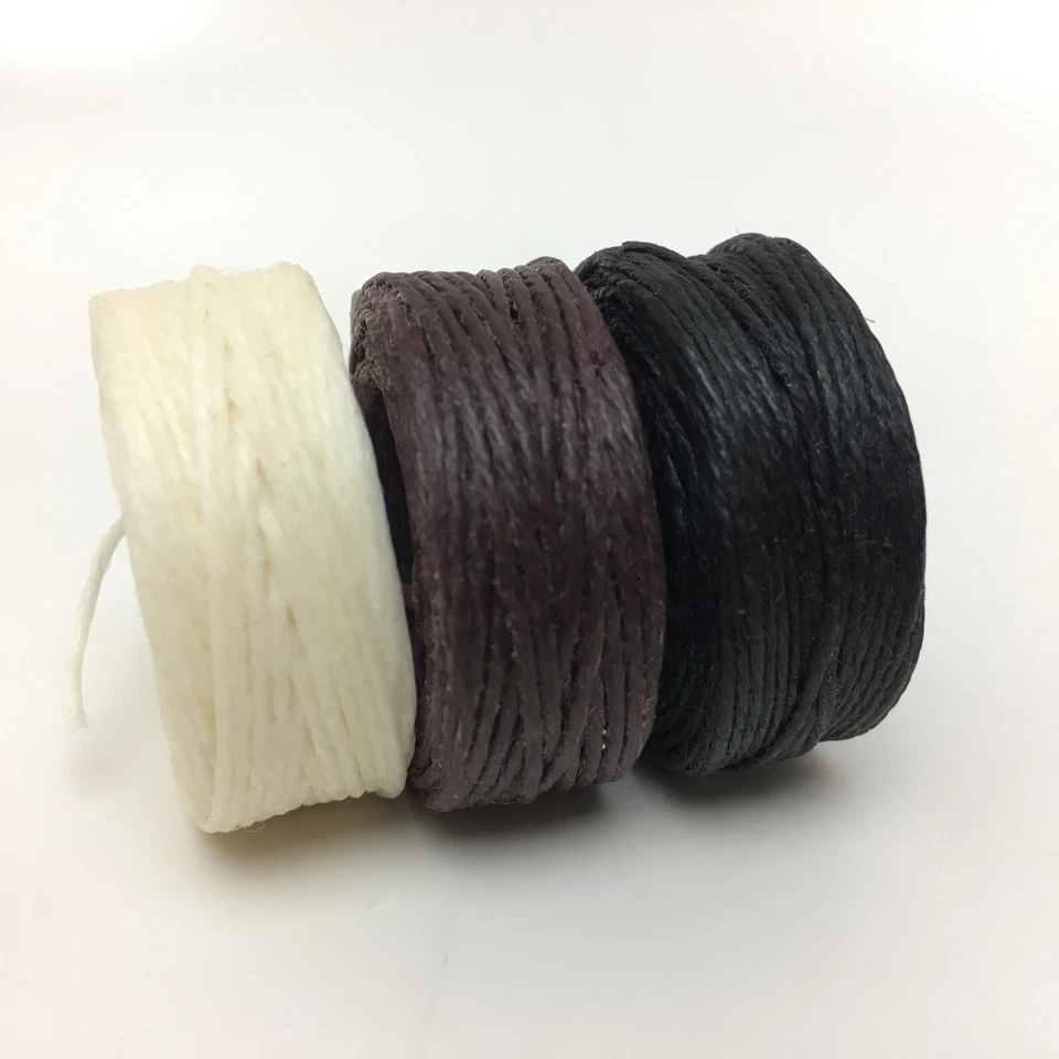 Waxed Irish Linen Necklace/Knotting Cord 4-ply/1mm, 3 Spool Bundle, 10yd Each - Image 4 of 4