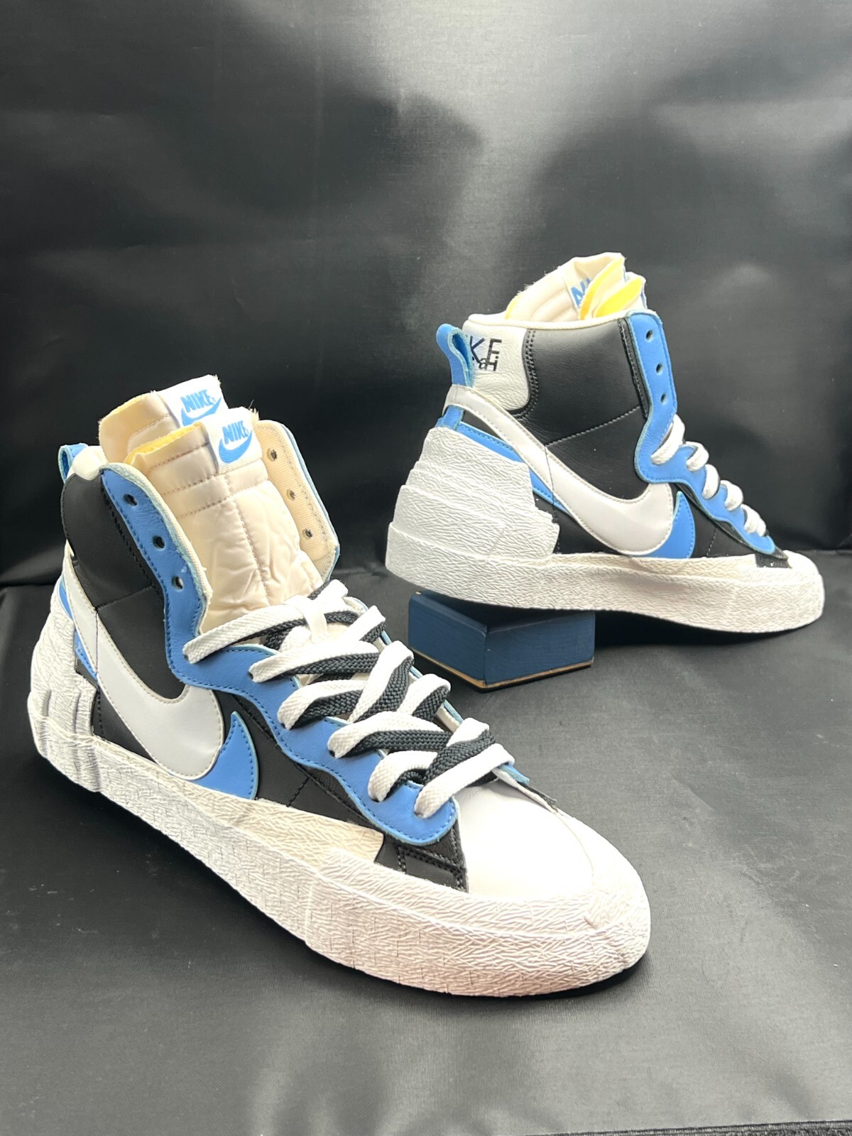 SACAI X NIKE Taglia 10 5 Blazer Nike Mid x Sacai Nero Blu 2019