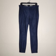 Pilcro Letterpress Legging Women's 31 Blue Denim Stretch High-Rise Elastic-Waist