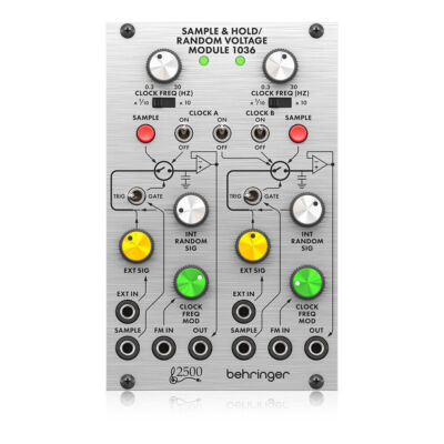Module Eurorack Behringer 1036 - Sample & Hold / Random Voltage, Reproduction Série 2500, 2 Canaux
