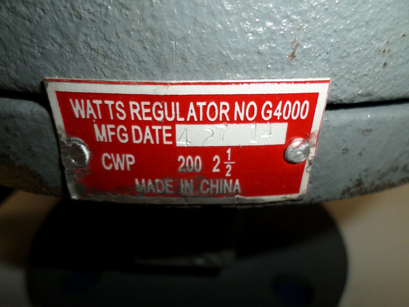 ⭐NEW⭐ WATTS REGULATOR G4000 21/2" FLANGED FULL PORT BALL VALVE 125WSP