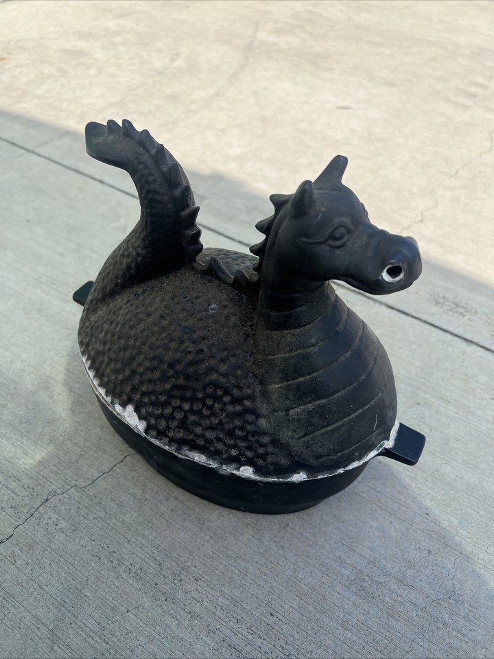Vintage Cast Iron Dragon Steamer Wood Pellet Stove Humidifier Moisture Water eBay