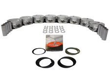 Set of 8 Standard Bore Pistons w/ Rings for GM Chevrolet 6.2L 376 L92 L9H