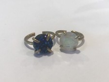 Adjustable Druzy Crystal Rings
