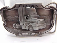 1988 INTERNATIONAL CLASSICS 8300 SEMI TRUCK TRACTOR BELT BUCKLE TONKIN INC M-420