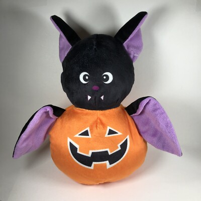 A&A Global Industries Plush Halloween Bat Pumpkin Jack O Lantern 11  2022 Toy 