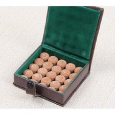 Lot of 10 Pool Billiard 12-Layers Soft or Medium leather Pool Cue Tips 13 MM