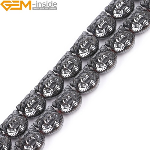 Cuentas de hematita negras naturales fabricación de joyas poder energía chakra 15" moneda cruz - Imagen 163 de 360