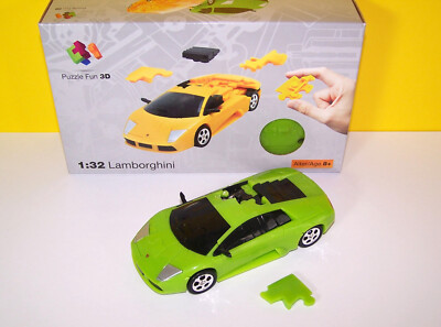 Lamborghini Murciélago ''Grün'' 3D Puzzle - 1:32 - bespielbar Geschenk für Kinder