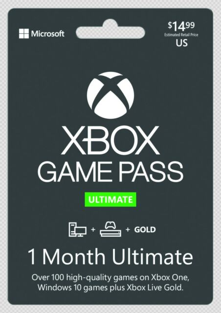 Xbox Game Pass Ultimate Code 1 Month Live Gold Instant