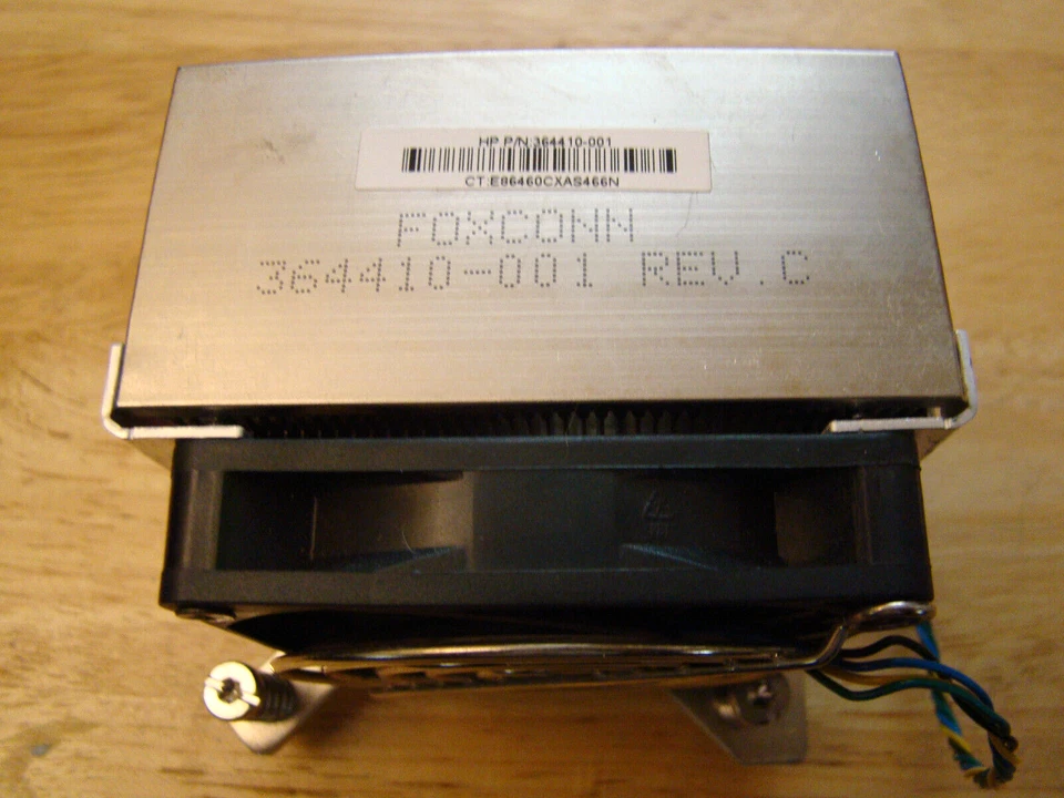 Hp Foxconn LGA775 CPU Heatsink Fan/ dc5100 dc7100/ 364410-001/ 4 pin - Image 2 of 4