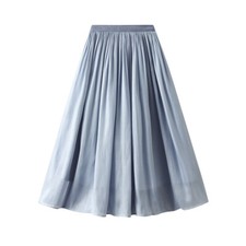 Women's Elegant Midi A-Line Summer Fairy Tulle Causal Long Skirts