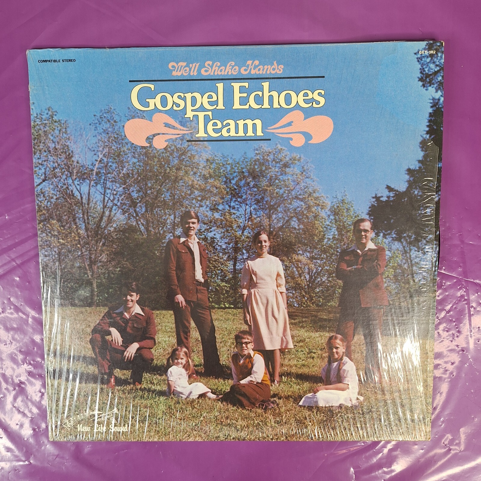 GOSPEL ECHOES TEAM Come We'll Shake Hands Vinyl LP New Life Sound #GET-102