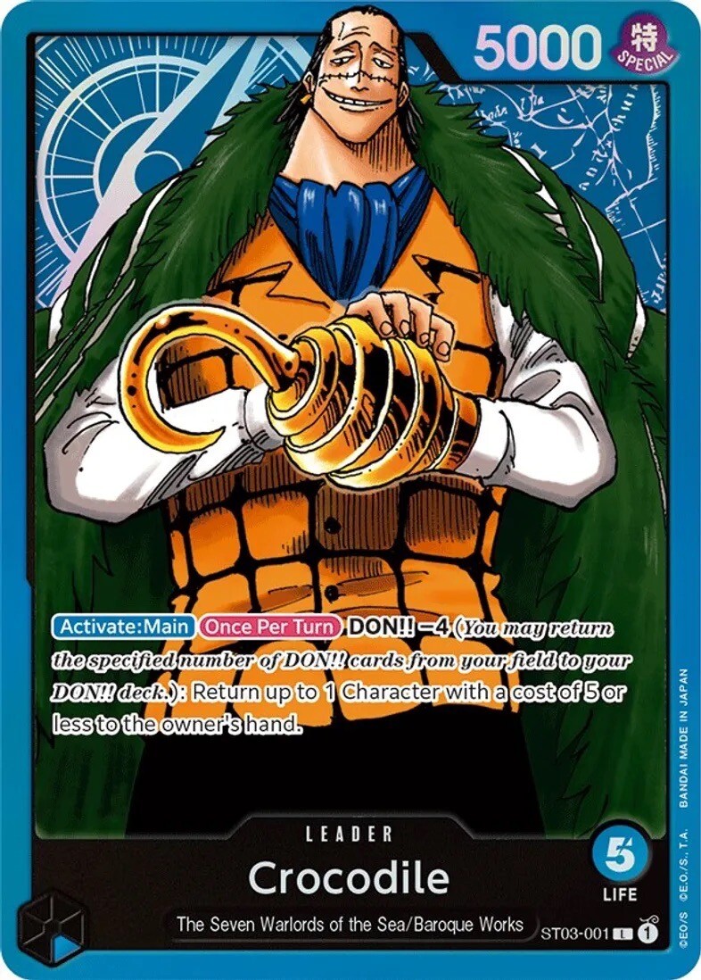 ONE PIECE CARD GAME ノー・リ・ハイ ホロカード Played - One Piece Card Game TCG Crocodile [OP_OP04-060SR] Holo