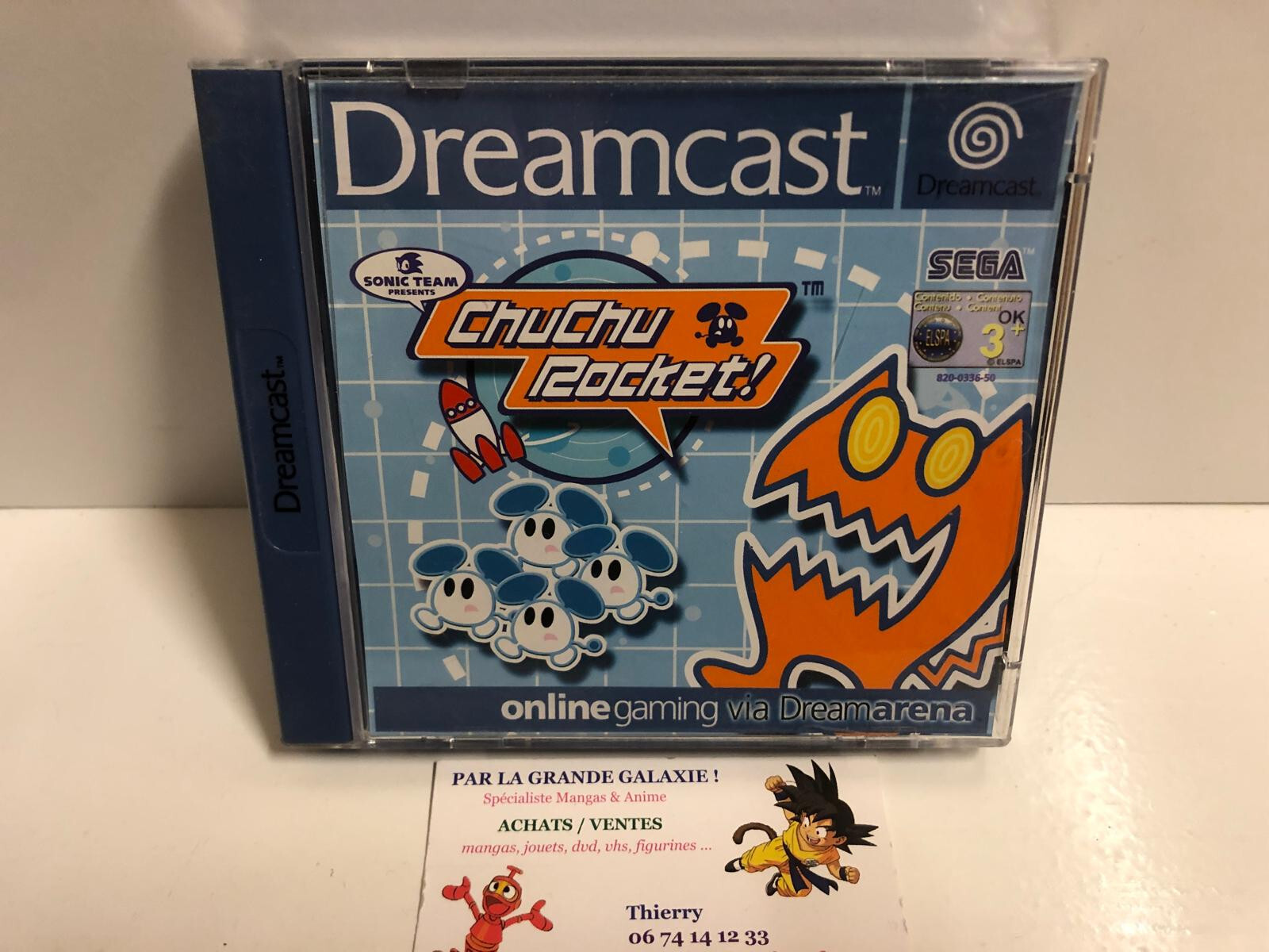 Jeu Vidéo Retro Chuchu Rocket ! Sega Dreamcast CIB Chu Chu Sonic + Dream Key 1.5
