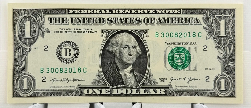 30th of August 2018 Birthday Dollar Bill NEW Uncirculated Fancy Serial Number - Image 2 of 3