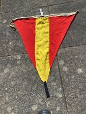 WW2 Navy Signal Flag Naval History Banner Ensign Large 30 x 29 inches Nautical