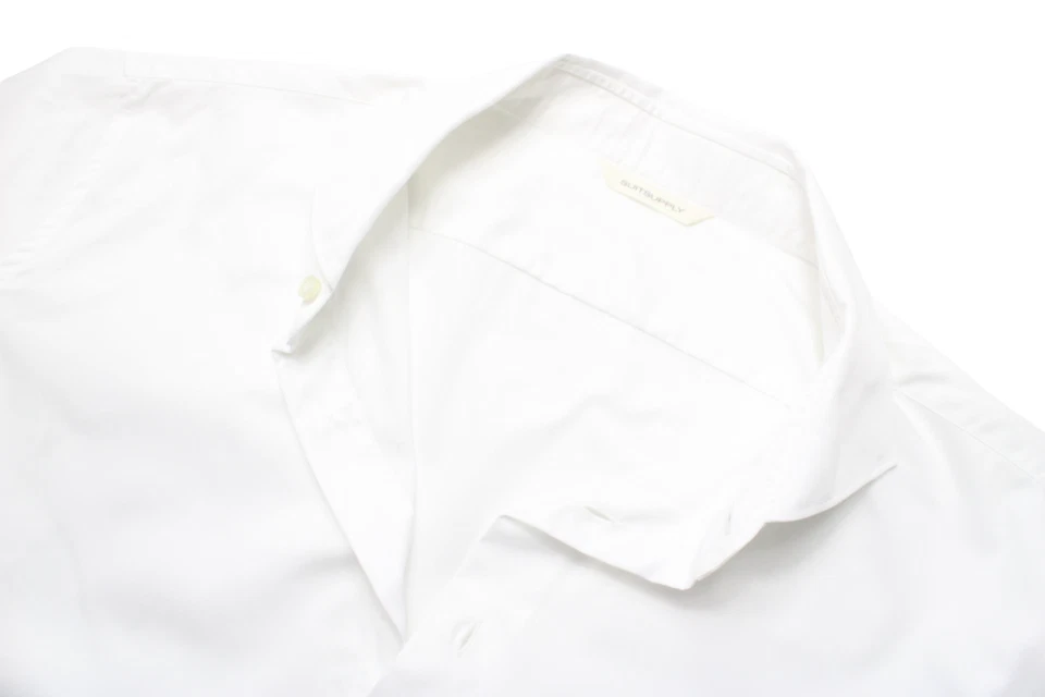 Camicia Formale Regular Fit SUITSUPPLY Uomo 2XL Collo Cutaway Bianco Con Bottone - Immagine 4 di 4