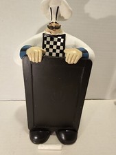 Italian Chef With Chalkboard Figurine 12" Tall