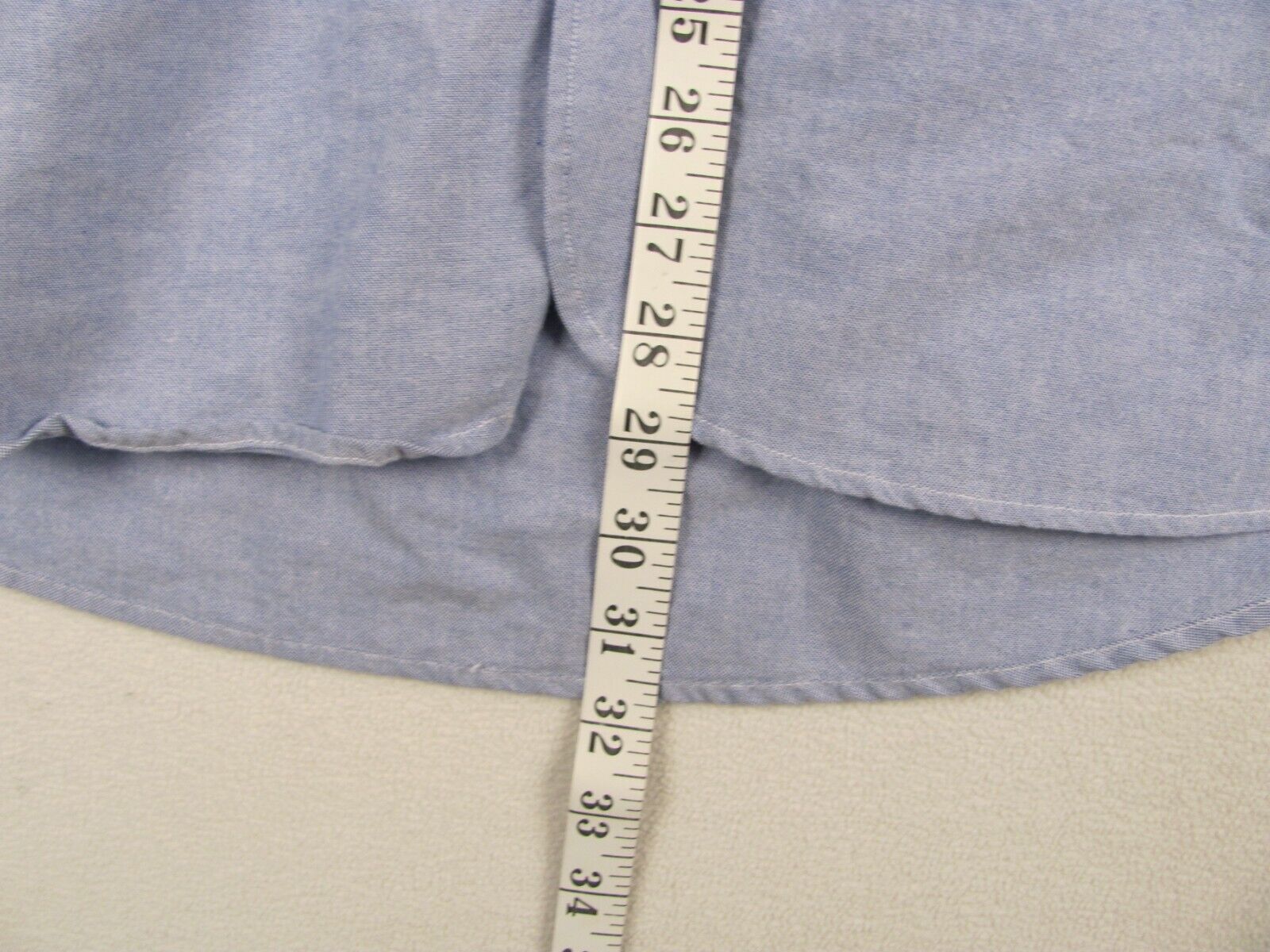 Luke Simon Shirt Mens XL Blue Made in USA Button … - image 5