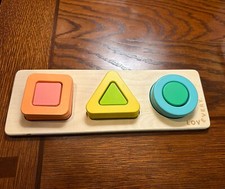 Lovevery Wooden Geo Shapes 3D Puzzle Montessori Toy The Realist