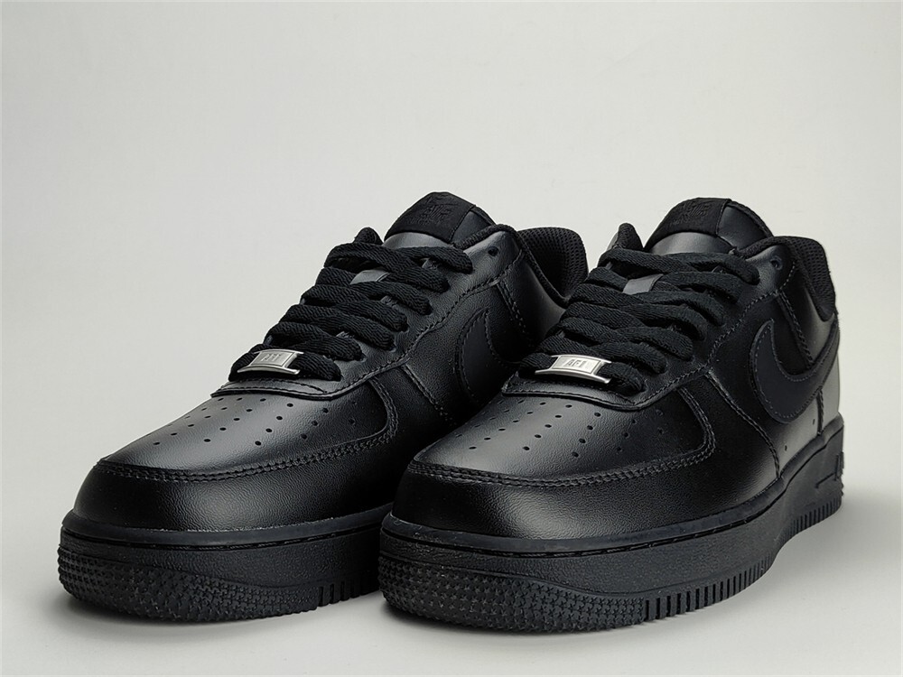 Nike Air Force 1 '07 Low Triple Black Men's Shoes Sneakers CW2288-001 Size7-11