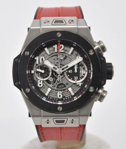 Hublot Big Bang Unico Titanium 45mm Chronograph 411.NM.1170.RX Strap Automatic