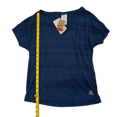 Reebok Women's Speedwick OS BO TEE T-Shirt, Blue. 2XS - Picture 4 of 8
