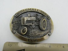 Vintage 1956 Farmall 350 Farming Tractor Spec-Cast Limited Belt Buckle