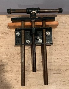 Vintage UTTCO Woodworking Vise 10 Jaw Under Bench Mount 