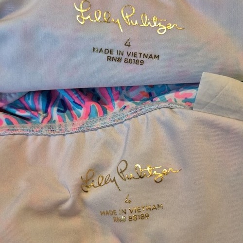 Lilly Pulitzer girls size 4 Haley tankini 2 piece swim suit EUC - Picture 6 of 8